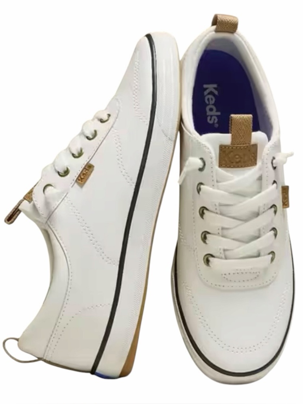 Women's Keds Center III Leather Slip On Sneakers/Size: 9.5W